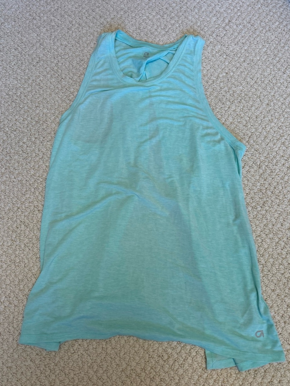 GapFit Strappy Back Tank - Seafoam Green